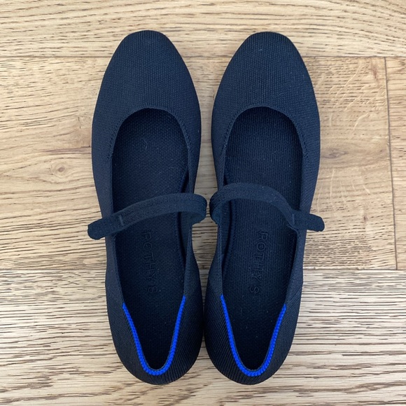 NEW Rothy’s The Square Toe Mary Jane in Black Size 9 - Picture 2 of 16